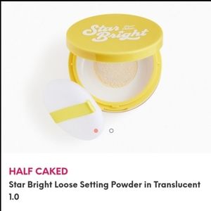 HALF CAKED Star Bright Loose Setting Powder in Translucent 1.0 Brand New